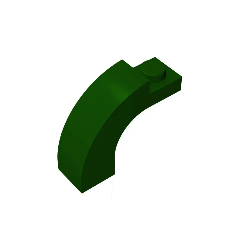 Color: Dark Grey - MOC PARTS GDS-719 BRICK W. BOW 1X1X2 compatible with lego 6005 92903 children's toys Assembles Building Blocks Technical