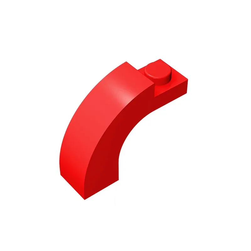 Color: Dark Grey - MOC PARTS GDS-719 BRICK W. BOW 1X1X2 compatible with lego 6005 92903 children's toys Assembles Building Blocks Technical