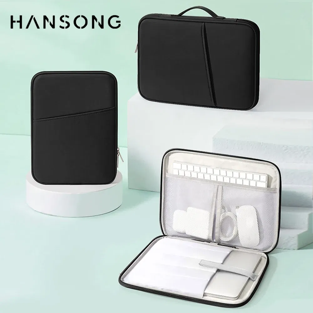 Color: Navy Blue, Size: 12" - Tablet Handbag Case for 10-13 Inch iPad Case Fits iPad Air 10.9 inch iPad Pro 11 M2 iPad 10th Samsung Xiaomi Lenovo Multi Pocket