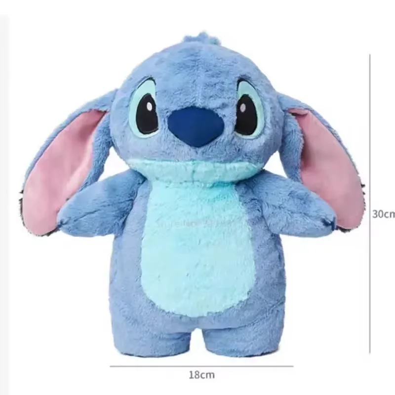 Color: black - Authentic Disney] Stitch Plush Doll Stuffed Soft Toy Car Pillow Comfort Toy Kids Christmas Birthday Gift