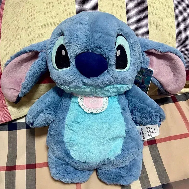 Color: black - Authentic Disney] Stitch Plush Doll Stuffed Soft Toy Car Pillow Comfort Toy Kids Christmas Birthday Gift