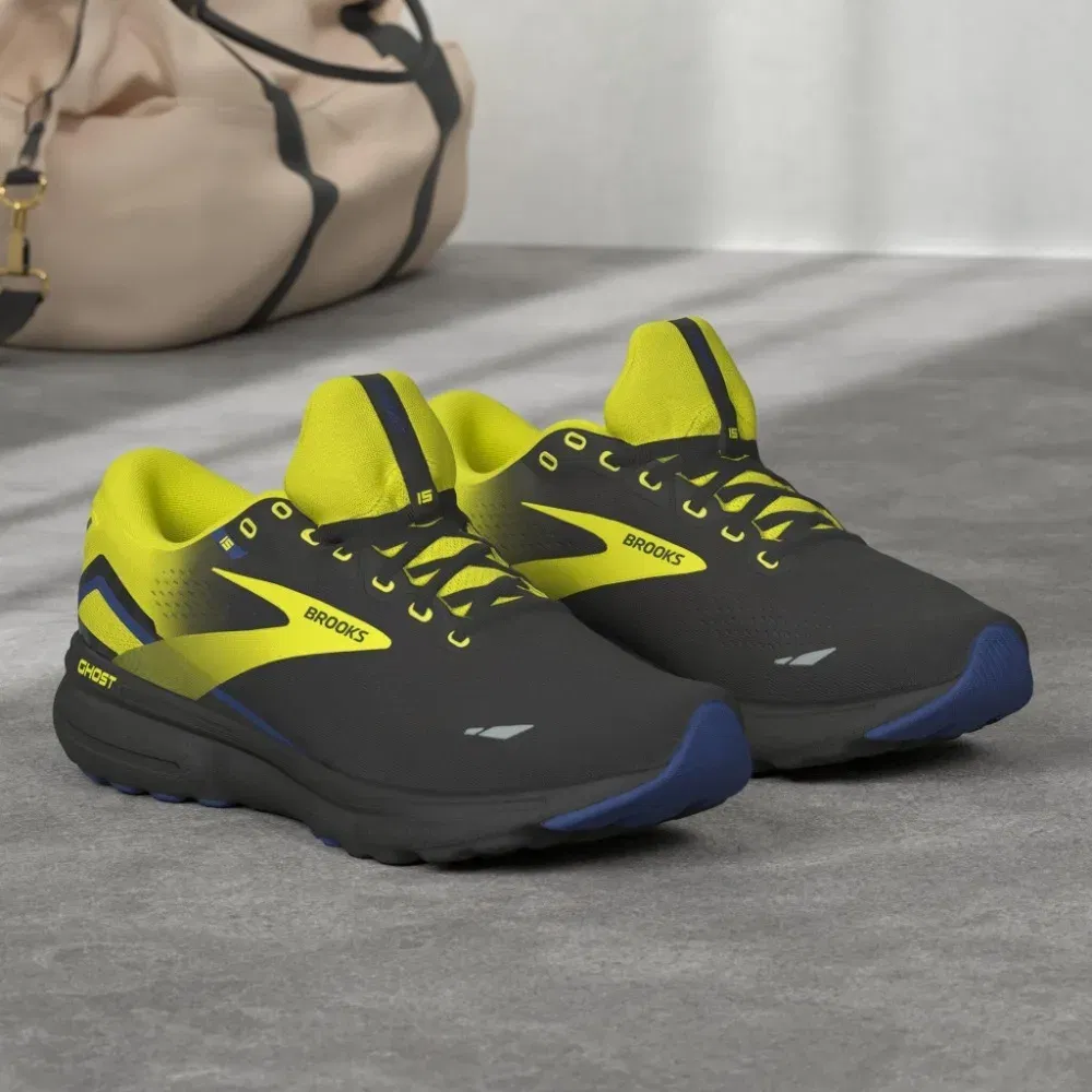 Color: Gold, Shoe Size: 45 - Brooks Ghost 15 Neutral Running & Walking Shoe Men?™s & Women?™s Casual Sneakers Original