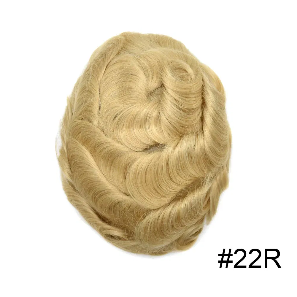 Toupee Color: 1780#, Toupee Density: 90%, Length: 6 inches, Ships From: CHINA, Toupee Size: 8x10 - Men Toupee Hair Systems Ultra Thin Skin 0.06MM V-LOOP Capillary Prosthesis Invisible Hairline Real Human HairPieces Hair Units