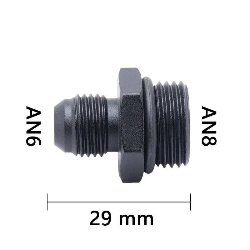 Color: Silver - Oil Hose Straight Fitting Hose Adapter Oil Cooler Fitting An6 to An6 An8 An10 1/2 1/8 3/8 1/4 NPT 5/16,AN10 AN8 to 9MM M18 M12