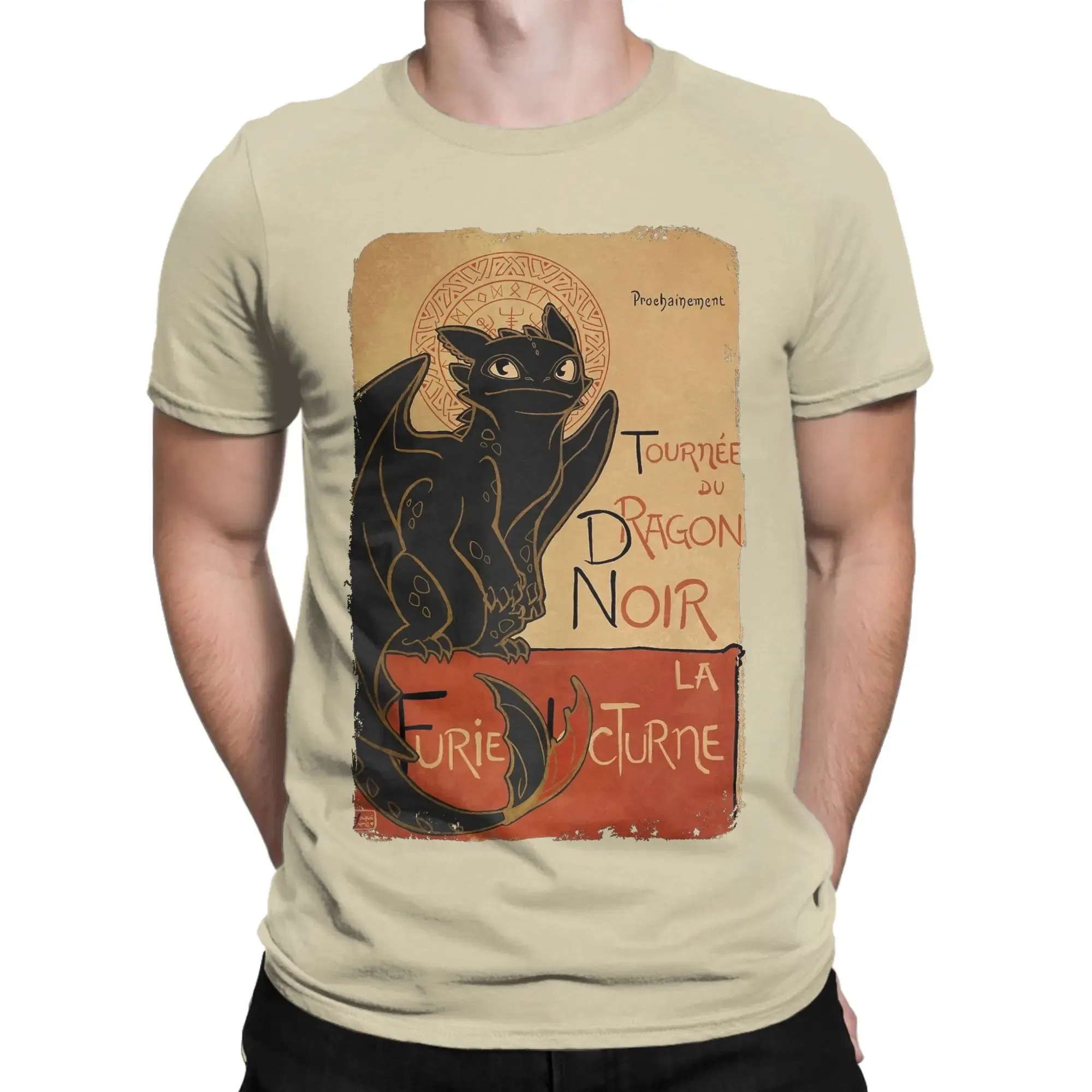 Color: Orange, Size: 4XL - No Teeth Yi9 HTTYD Toothless Tshirts For Men Women Cotton Tops Harajuku Round Neck Short Sleeve