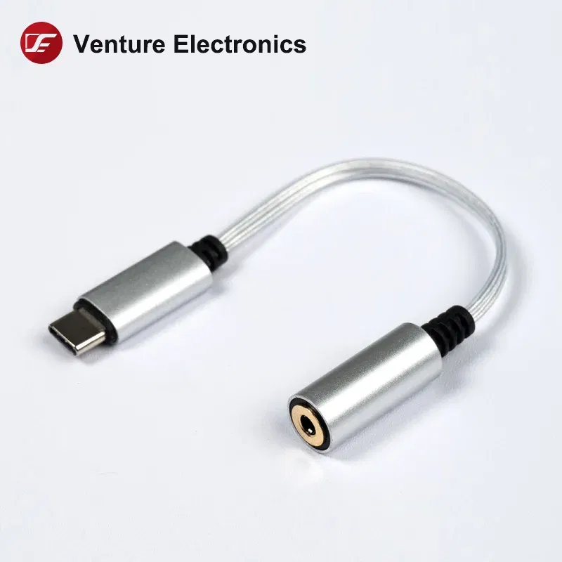 Color: BROWN - Venture Electronics Odo+ Type-C to 3.5 DAC dongle