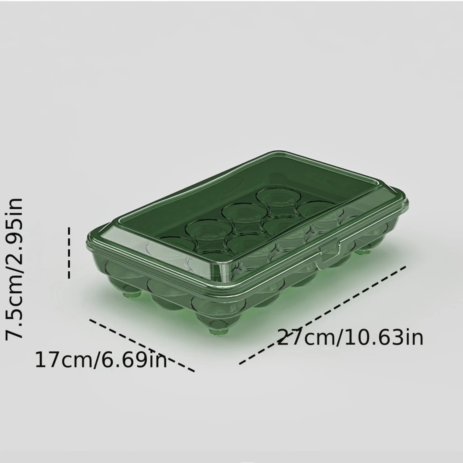 Color: Red, Ships From: CHINA - 1pc Shock-Proof Egg Holder for Refrigerator, Transparent Plastic Egg Carton with Clamshell Design for Freshness, Supplies