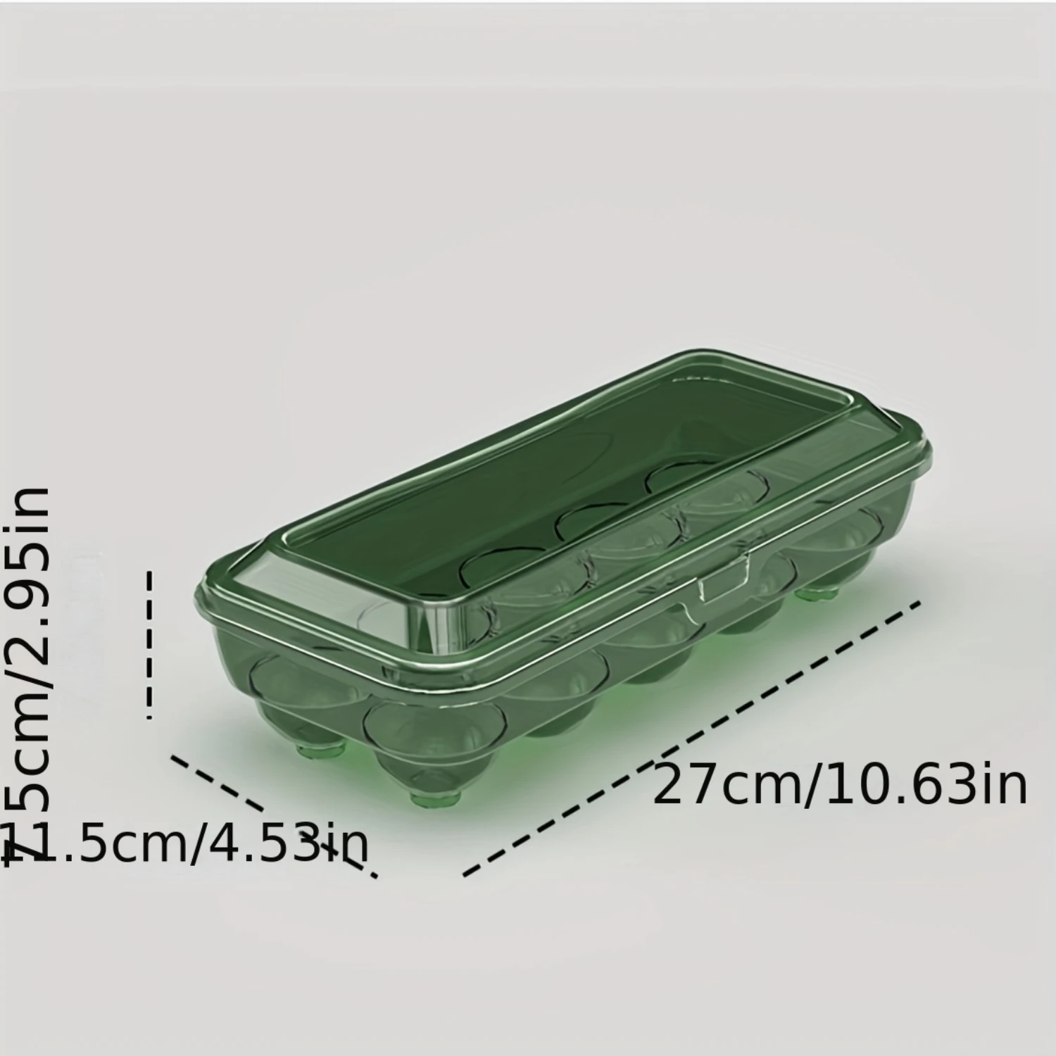 Color: Red, Ships From: CHINA - 1pc Shock-Proof Egg Holder for Refrigerator, Transparent Plastic Egg Carton with Clamshell Design for Freshness, Supplies