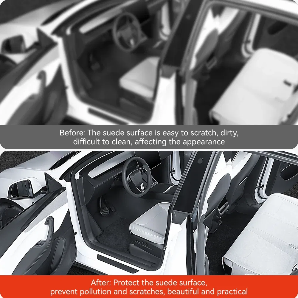 Color Name: Bronze Yellow, Ships From: CHINA - YZ For Tesla Model Y Juniper 2025 New Leather Trunk Mats Fully Surrounded Waterproof Non-Slip Liner Custom Floor Mat Accessories