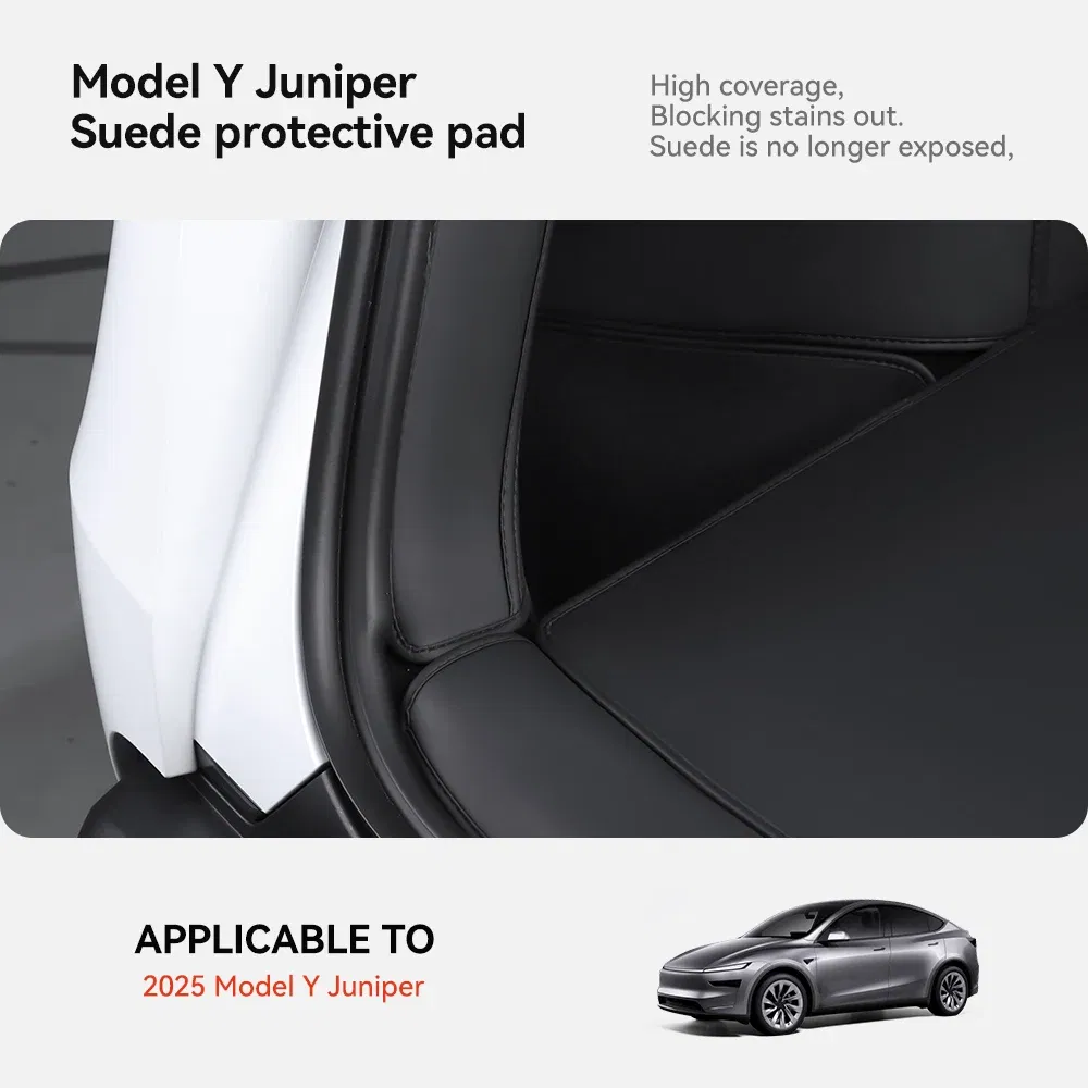 Color Name: Bronze Yellow, Ships From: CHINA - YZ For Tesla Model Y Juniper 2025 New Leather Trunk Mats Fully Surrounded Waterproof Non-Slip Liner Custom Floor Mat Accessories