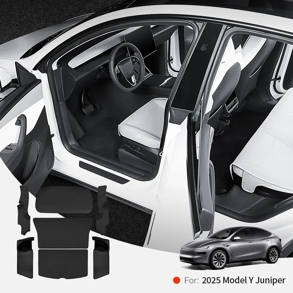 Color Name: Bronze Yellow, Ships From: CHINA - YZ For Tesla Model Y Juniper 2025 New Leather Trunk Mats Fully Surrounded Waterproof Non-Slip Liner Custom Floor Mat Accessories