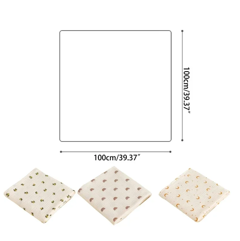 Color: GRAY, Size: Option 1 - Baby Blanket Newborn Muslin Swaddle 2 Layer Cotton Bath Towel Summer Stroller Cover Wrap Gauze Toddler Sleep Blanket Baby Items