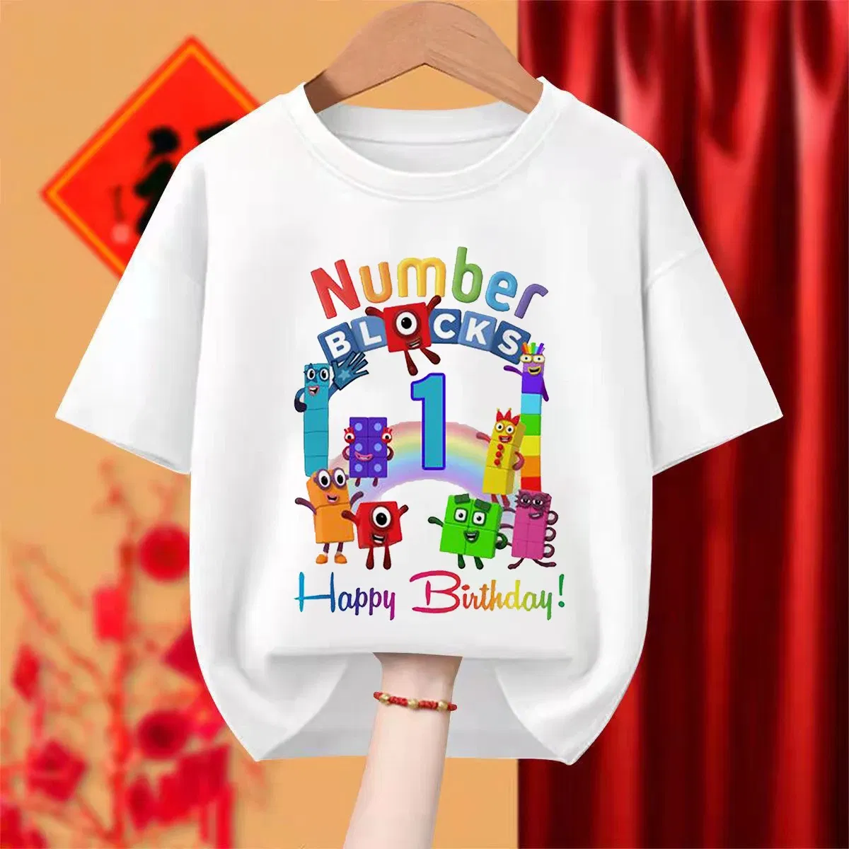 Color: Brown, Kid Size: 2T - Number 1-9 Boys Girls Cartoon Print Short Sleeve T-Shirts Children's Tshirt Birthday Gift T Shirt Funny Tops Kids Hip Hop Tees