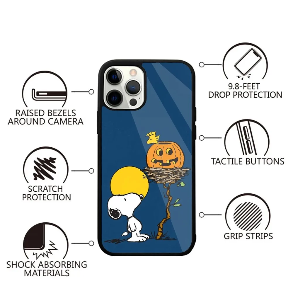 Color: GRAY, Material: Denim - Anime Cartoon-S-Snoopy-s Phone Case For iPhone 16,15,14,13,12,11,Plus,Pro,Max,Mini Magsafe Magnetic Wireless Charging