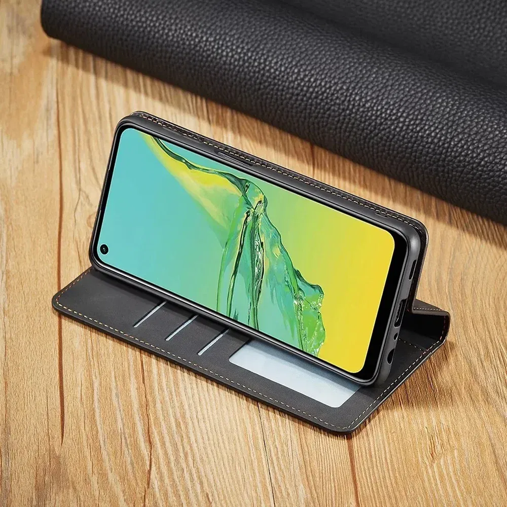 Color: black, Material: Denim - Leather Case for Samsung Galaxy A54 A53 A34 A33 A14 A13 A15 A25 A12 A22 A32 A52s A6 A7 A10 A20e A40 A50 A70 A21s A31 A41 A51 A71