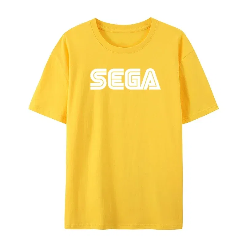 Color: army green, Size: XL - New Arrival Sega Logo Men T Shirts Summer Casual Short Sleeve Fashion Streetwear Harajuku Tshirt Korea Style Game Fans Male Tees