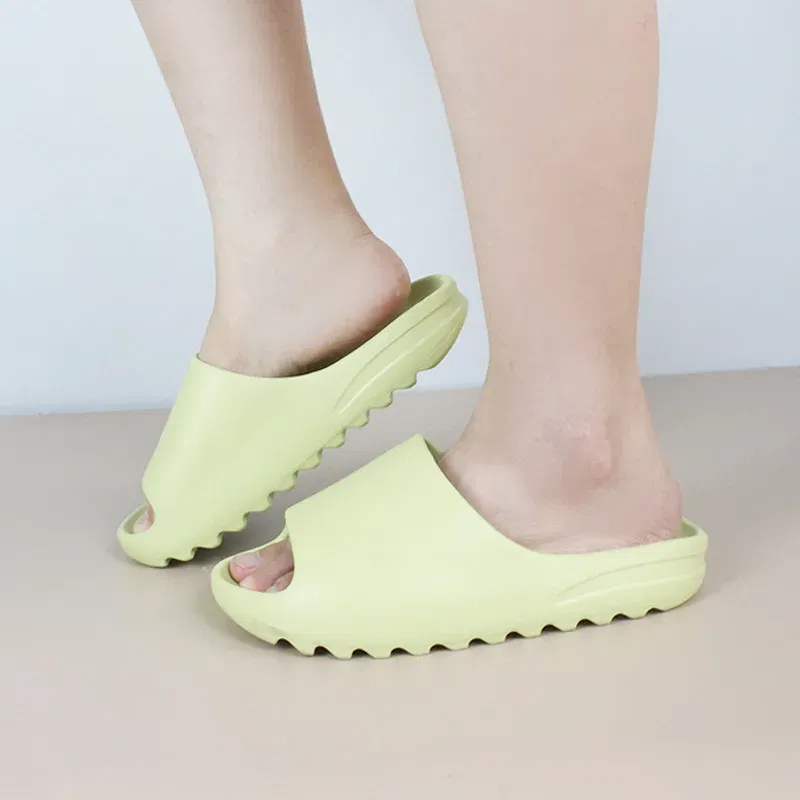 Color: green, Shoe Size: 37 - Big Size 47 Summer Slippers Men Women EVA Soft Bottom Indoor Home Slides Sandals Light Beach Shoes Male Slippers Flip Flops