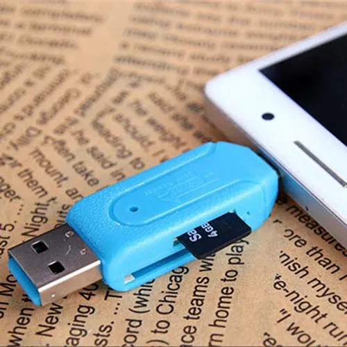 Color: WHITE - Pen Drive 2 in 1 USB OTG Card Reader High Speed Flash Drive Real Capacity Memory Stick Suit For Phone ofertas con envio gratis