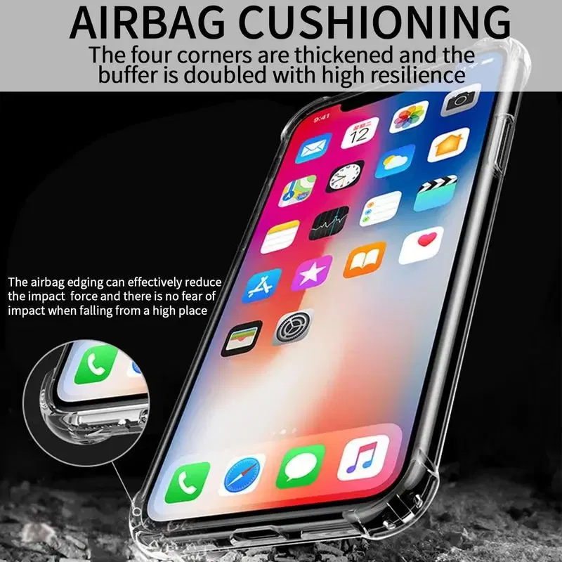 Color: WHITE, Ships From: CN - 1PC Soft TPU Phone Case For IPhone14 14 Pro 14 Max Transparent Shockproof Cover For IPhone14 Pro Max Transparent Cover Case