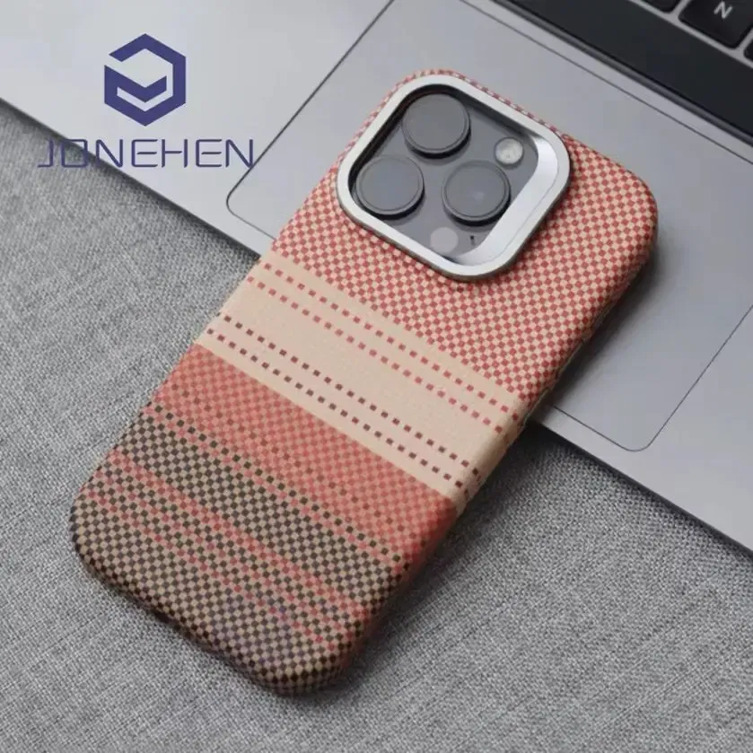 Color: Blue, Material: Neoprene - Luxury Magnetic Stand Metal Lens Relief Carbon Fibre Pattern For Magsafe Case For iPhone 15 14 13 Pro Max Shockproof Back Cover