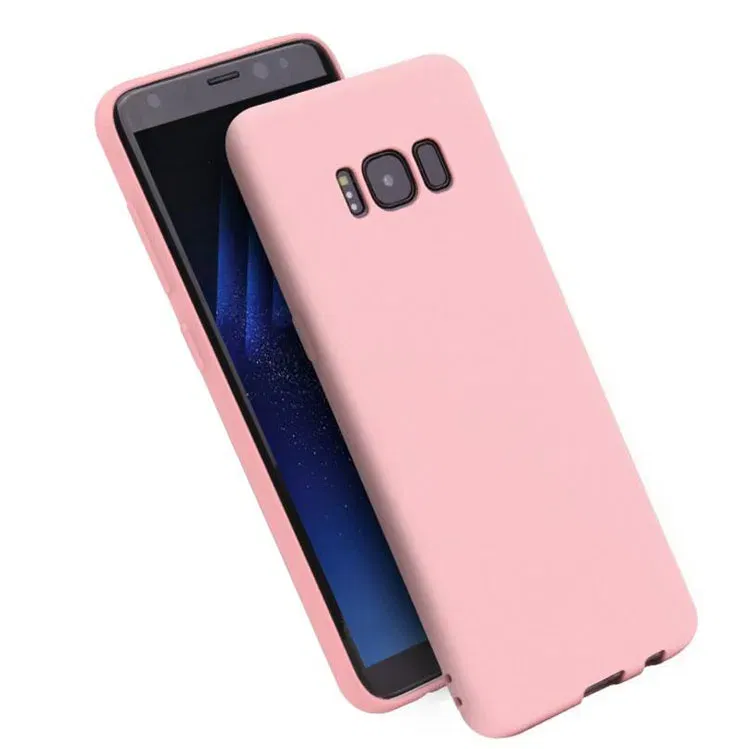 Color: Blue, Material: Silicon - Case For Samsung Galaxy S8 S9 S10 S20 Ultra A6 A7 A8 A9 2018 S20 Plus A10 A20 A30 A50 A70 Matte Silicone Soft TPU Cover case