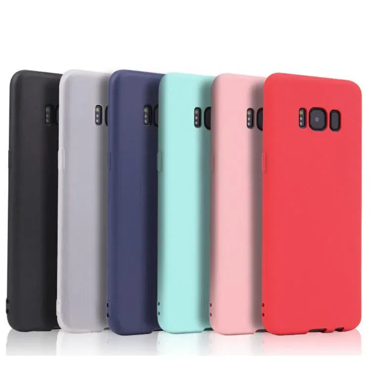Color: Blue, Material: Silicon - Case For Samsung Galaxy S8 S9 S10 S20 Ultra A6 A7 A8 A9 2018 S20 Plus A10 A20 A30 A50 A70 Matte Silicone Soft TPU Cover case