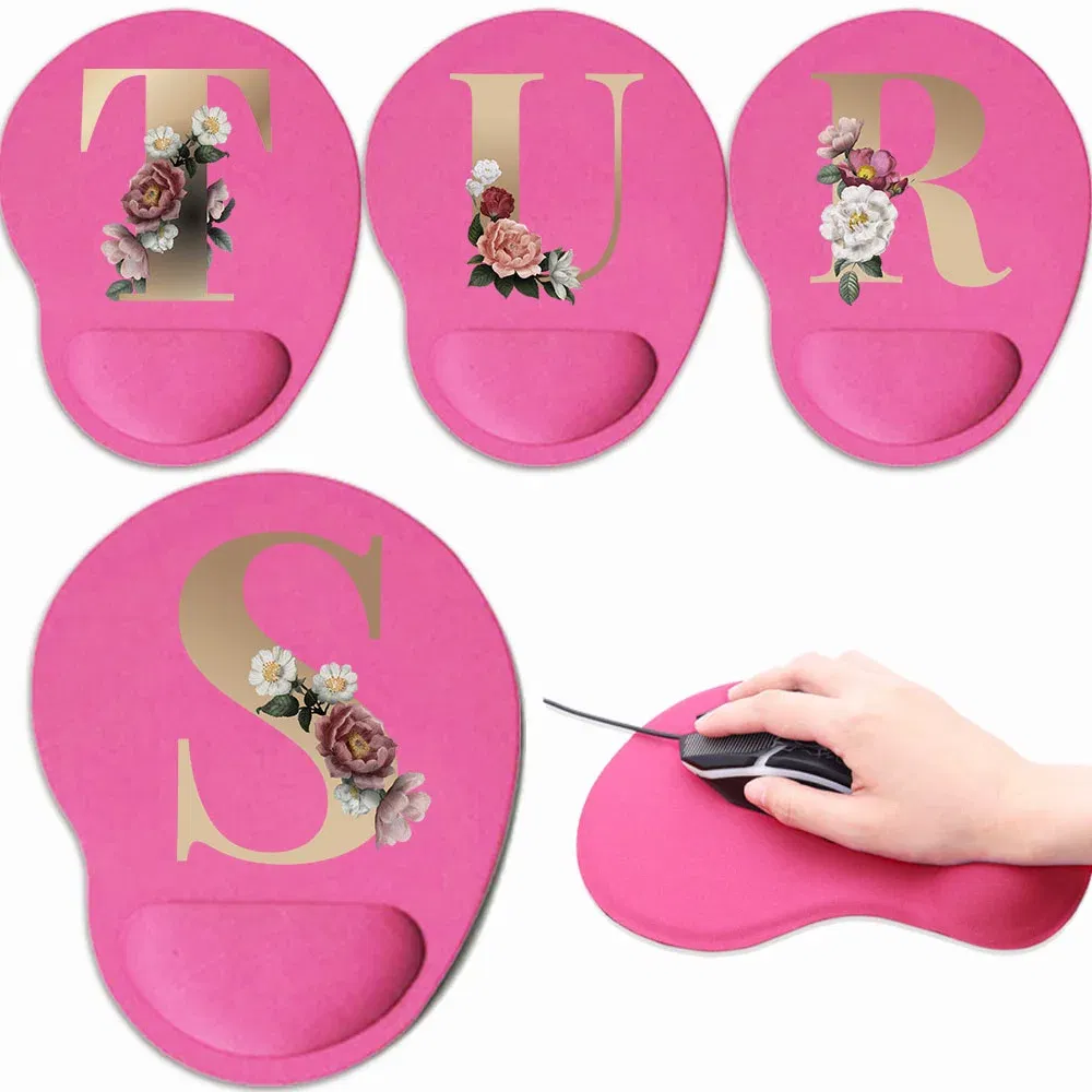 Color: dark blue - Mouse Pad Gaming MousePad Premium Mousepad Speed and Control Desk Pad Pink Mouse Mat High-Grade Desk Mat Gold Letter Series