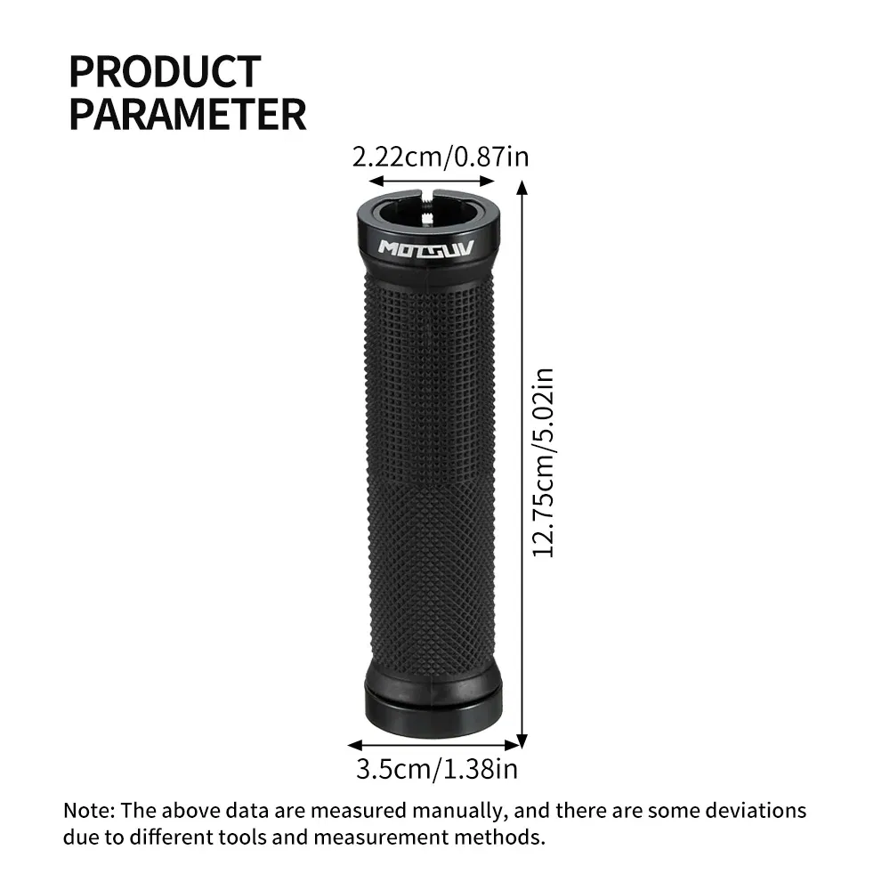 Color: Red - MOTSUV Bicycle Grips MTB Cycling Alluminium Alloy Lockable Handle Grip Anti Slip Grips for MTB Bike Handlebar Bicycle Parts