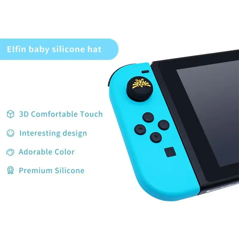 Color: Dark Blue, Ships From: Russian Federation - for Nintendo Switch Joycon Thumbstick Caps Silicone Rocker Case Joystick Cover Protective Cover Joy Con Grip Cap for Switch OLED