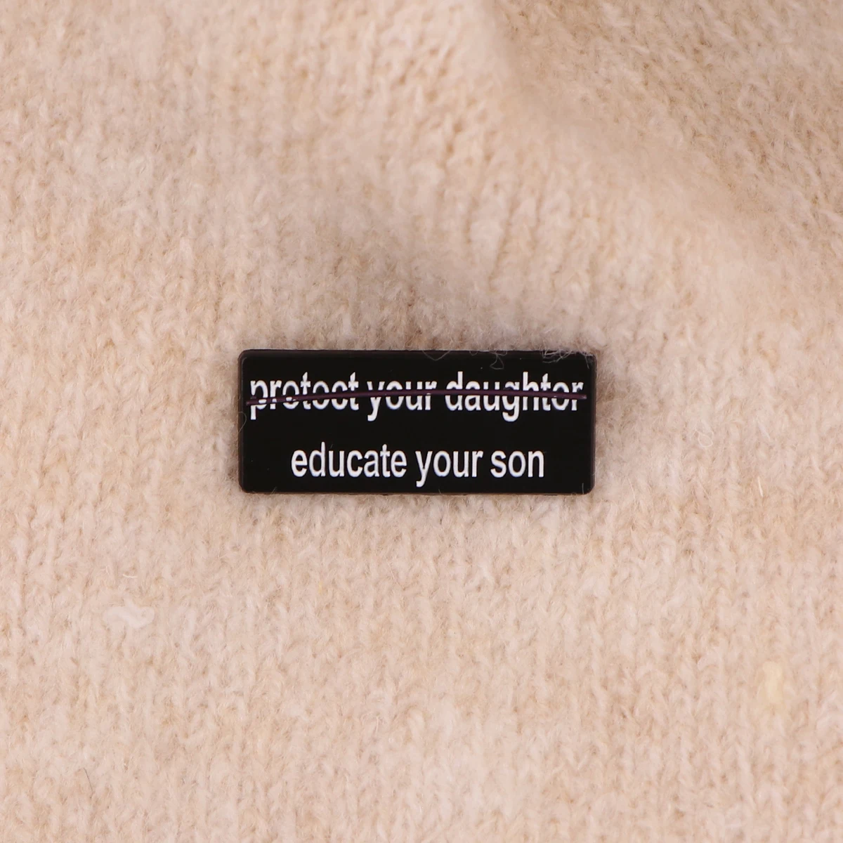 Metal color: Light Yellow Gold Color, Main Stone Color: MULTI - Feminist Enamel Pin Fashion Woman Rights Brooch Pines Lapel Pins Badge on Backpack Clothing Accessories Jewelry Friends Gifts