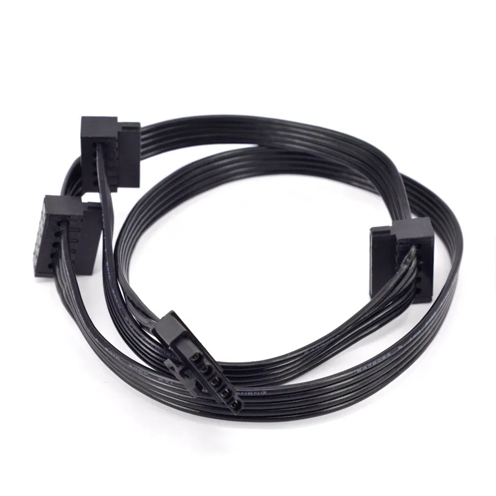 Color: black, Cable length: Other - For Cooler Master V Series V850 V1000 V1200 ATX 24 Pin CPU PCI-e 6 6+2 8 Pin Peripheral 4 Pin SATA Power Supply Cable