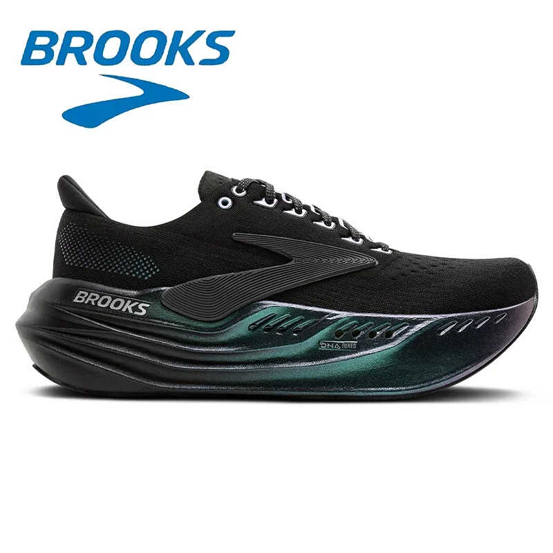 Color: Yellow, Shoe Size: 45 - Brooks Super Glycerin MAX Breathable Running Shoes for Men Air Mesh Design Fashionable Versatile Outdoor Casual Sports Sneakers