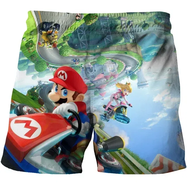 Color: Silver, Kid Size: 6 - Super Marios Children's Swimming Pants Boys' Swimming Pants Children's Swimming Pants Beach Shorts Boys' Swimming Suits Children