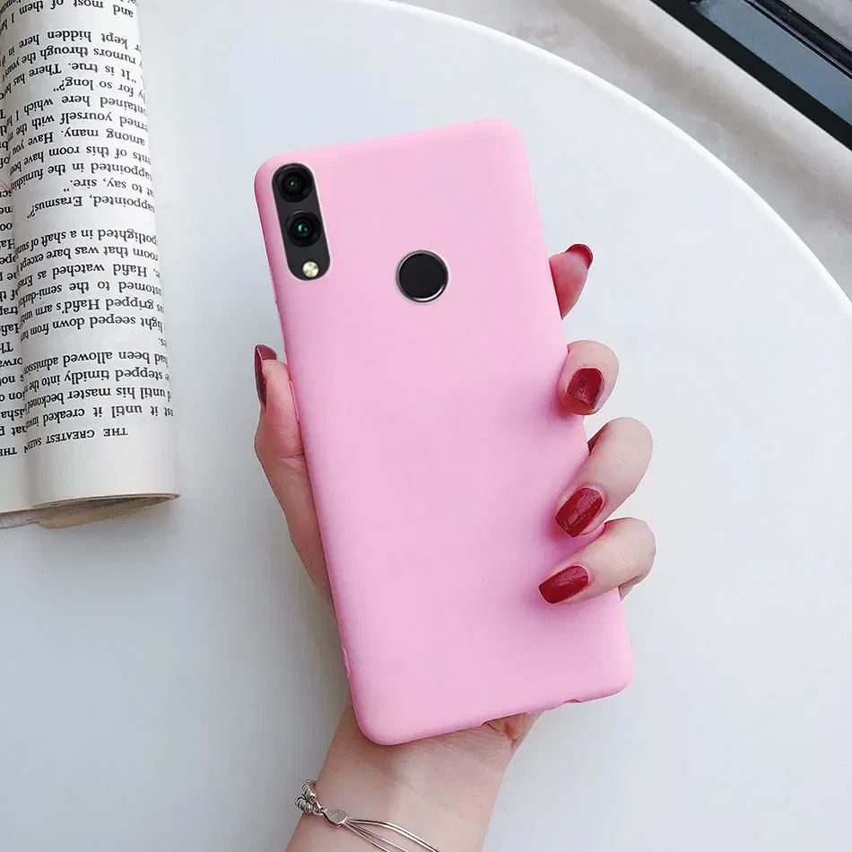 Color: Blue, Material: aluminum - Matte Soft Fundas for Huawei Honor 8X 8A 8C 8S 9 9A 9X 9C 9S 10 10X 20 lite 20S Mate 10 20 lite Mate 20 Pro Silicone Phone Cases