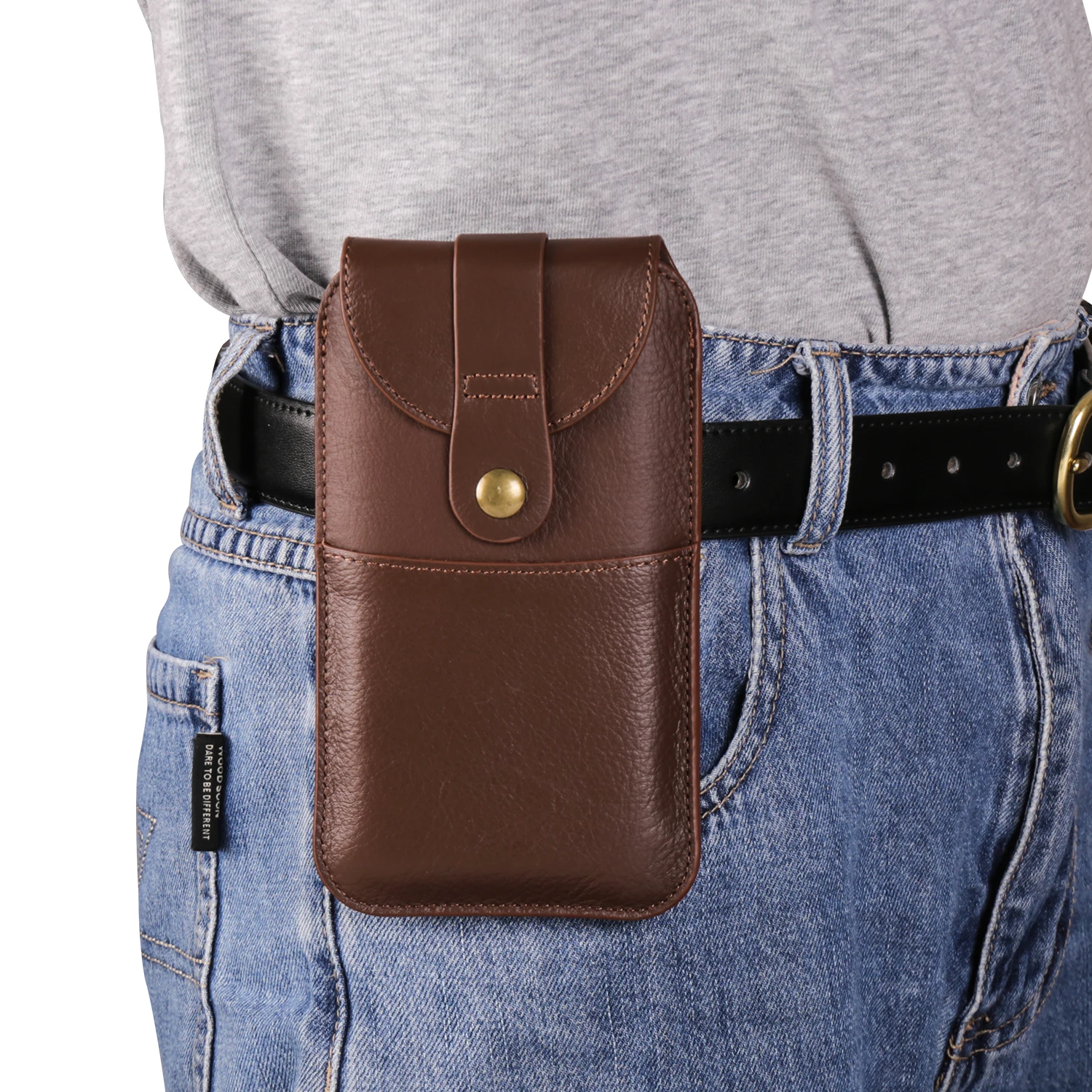 Color: black, Ships From: CHINA, Material: ABS - Real Genuine Leather Belt Clip Phone Case Men Waist Bag For Samsung Galaxy A13 A23 A33 A53 A73 A14 A24 A34 A54 M34 Holster Pouch