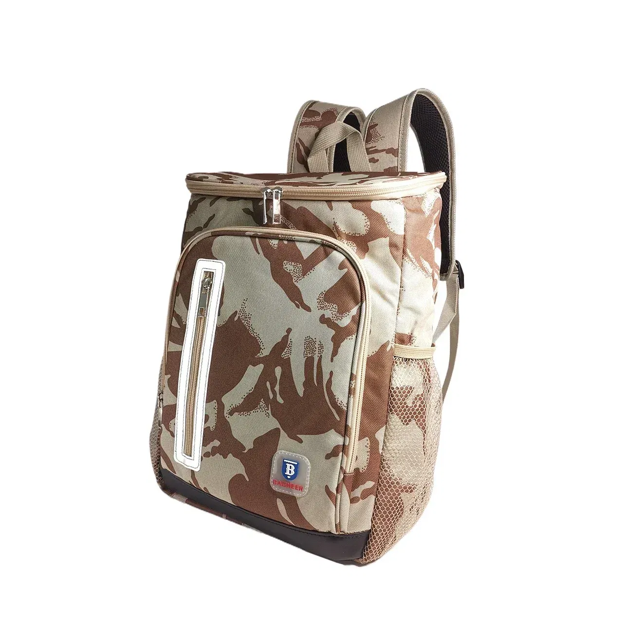 Color: Khaki - 20L Outdoor Thermal Backpack Cooler Bags Insulated Lunch Bag Leakproof Camping Beer Drink Picnic Backpack Food Fresh Keeping Bag