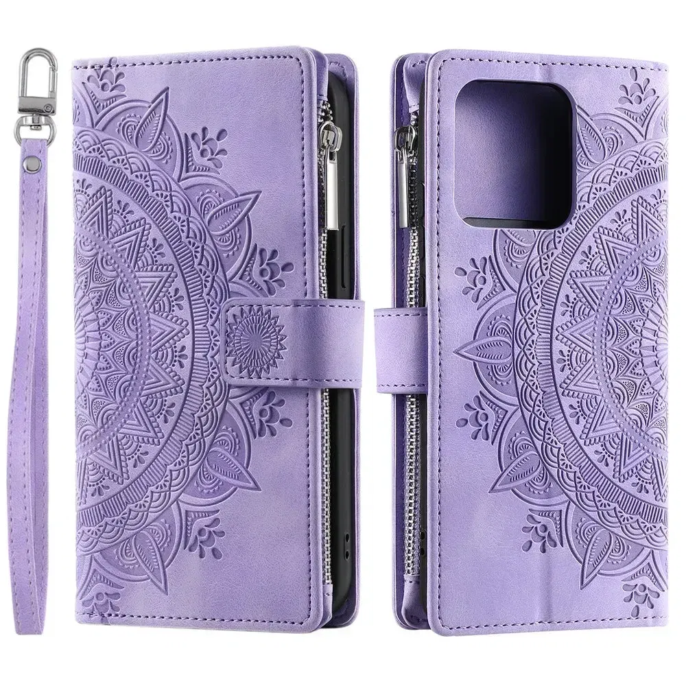 Material: Silicon, Color: MAROON - 13T 12T 11T Leather Case For Redmi Note 12 Pro Plus 5G Flip Case Crossbody Zip Book Funda Xiaomi Redmi Note 13 Pro 11 12s 13c 4G