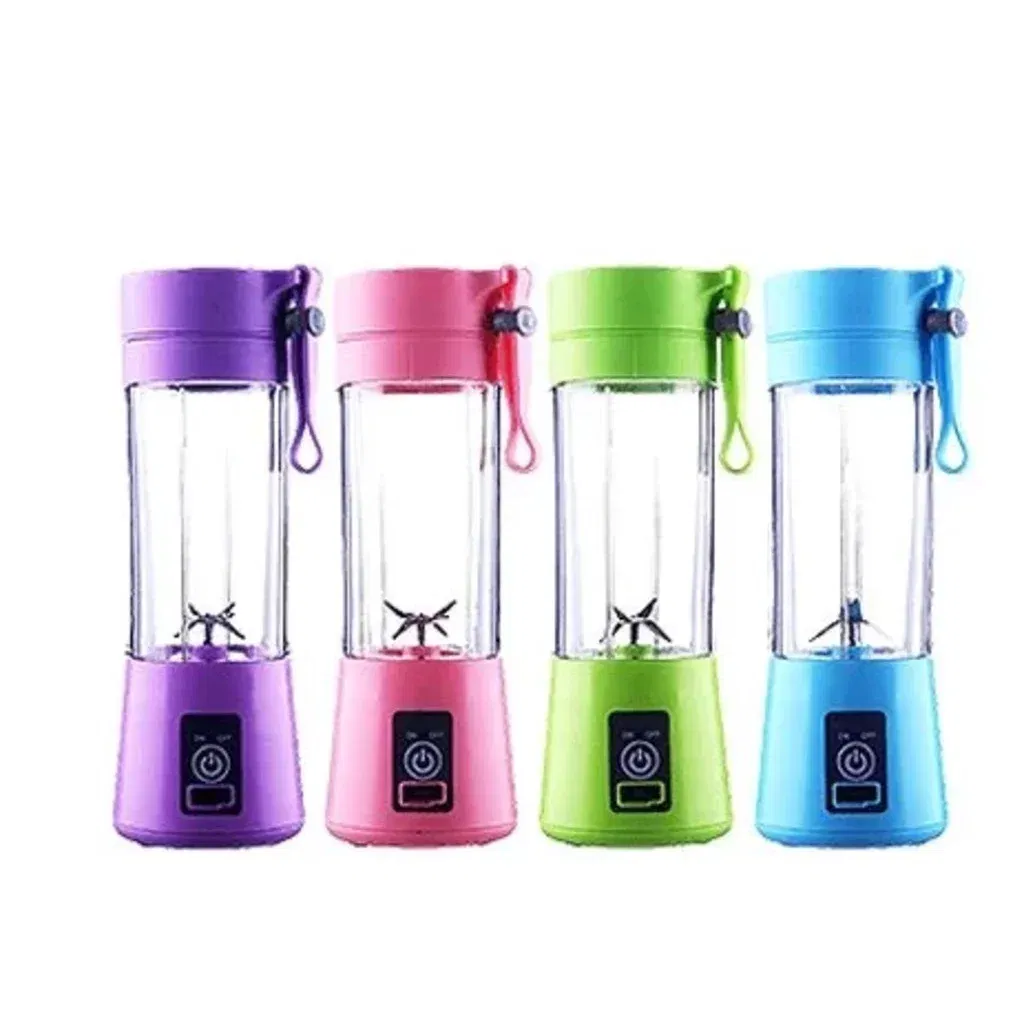 Color: Yellow - Portable Mini Blender for Shakes and Smoothies Rechargeable USB 380ML Traveling Fruit Juicer Cup Hand Fruit Blender Juicing Cup