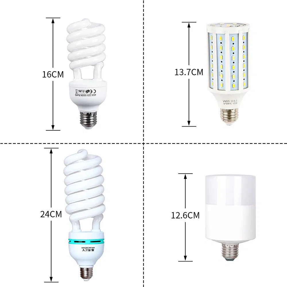 Color: light yellow, Ships From: CHINA - Photography 50x70CM Softbox Lighting Kits Professional Light System With E27 Photographic Bulbs Photo Studio Equipment