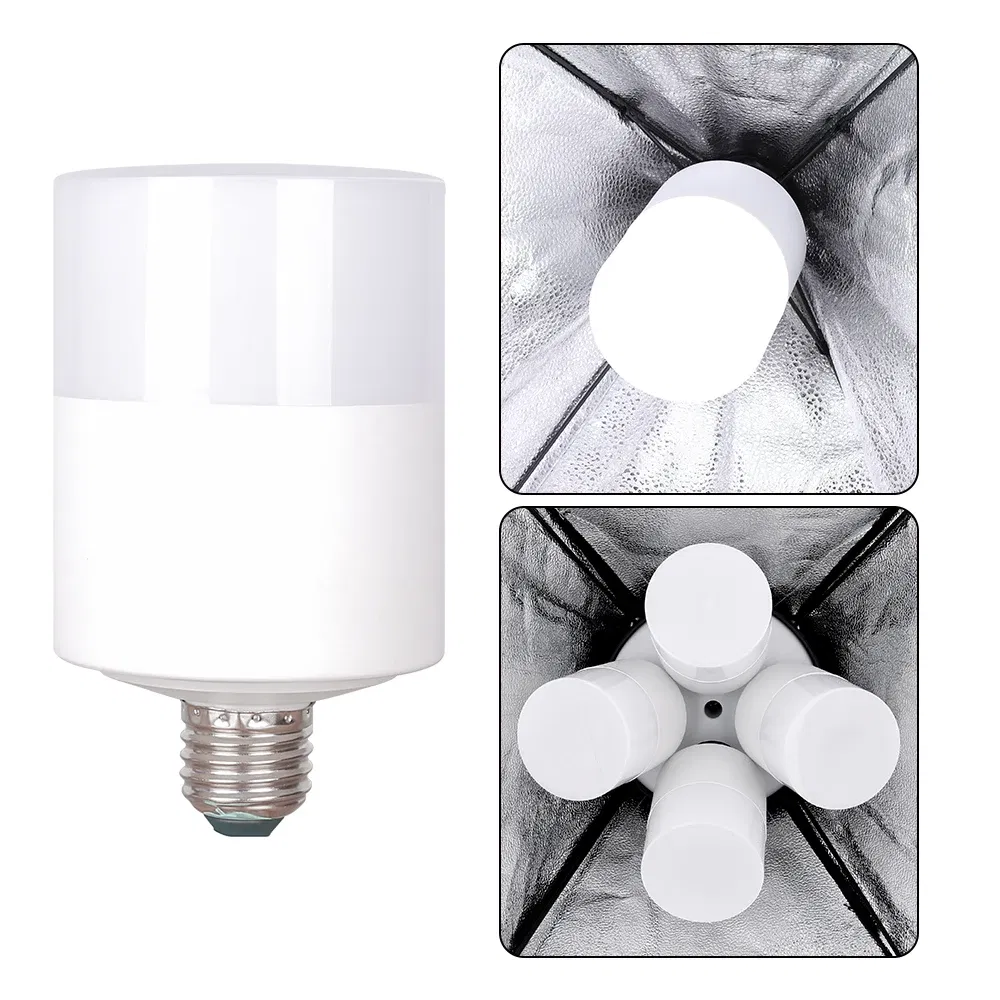 Color: light yellow, Ships From: CHINA - Photography 50x70CM Softbox Lighting Kits Professional Light System With E27 Photographic Bulbs Photo Studio Equipment