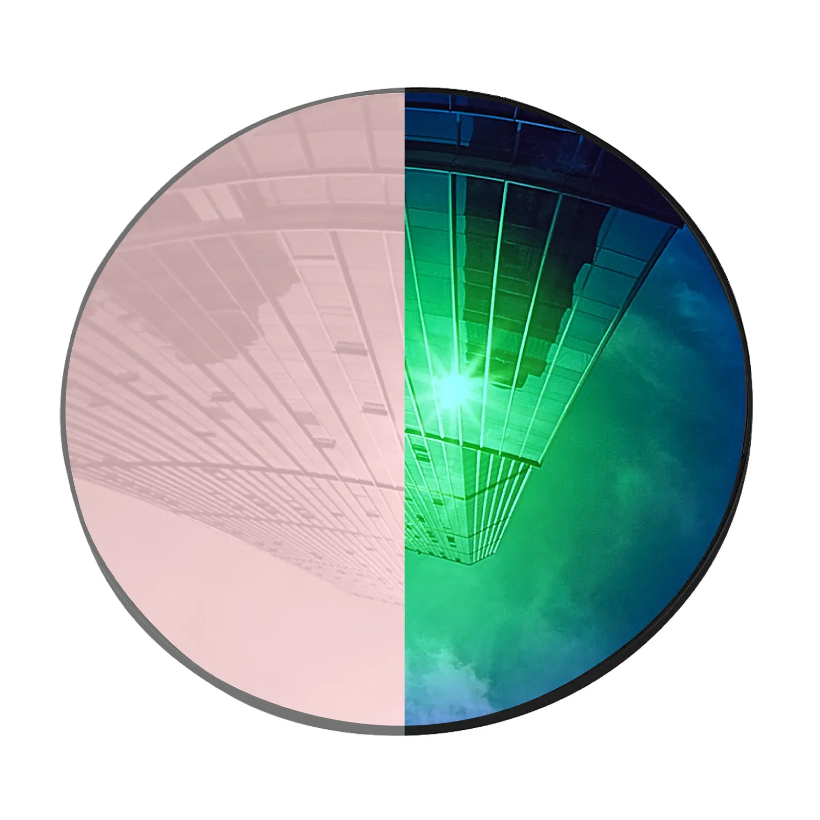 Lenses Color: green, Lenses Degree: -4.00~-6.50 - HDTAC Prescription Replacement Lenses Customized Myopia Lenses Compatible With-Ray-Ban RW4010 Skyler 52mm Sunglasses