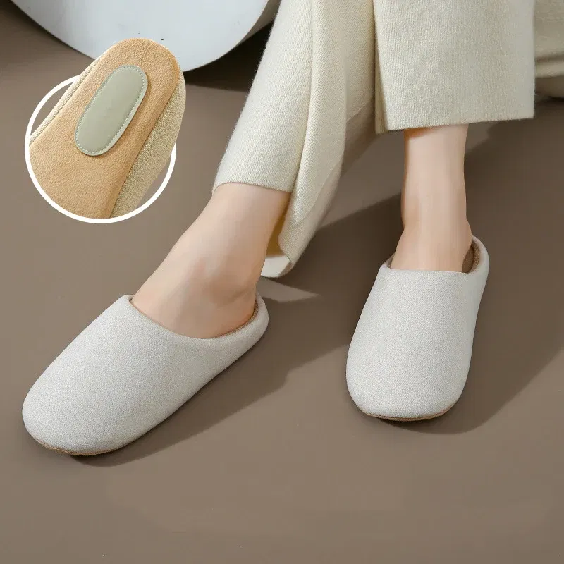 Color: Grass-Green, Shoe Size: 44-45, Ships From: CHINA - Asgard Women Warm House Slippers Winter 2024 New Silent Flat Bedroom Slides Indoor Cozy Fur Women Cotton Shoes Men Fuzzy Slipper