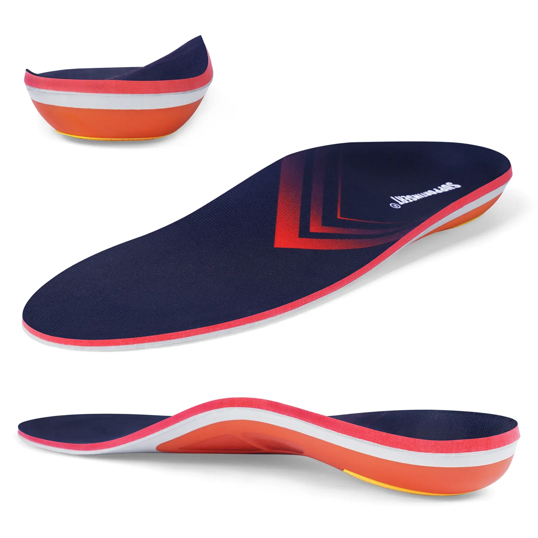 Color: black, Shoe Size: 1.5 - Arch Support Insert Plantar Fasciitis Relief Foot Pain Orthotics Insole Men Women Comfort Cushion Insole Flat Feet Heel Spur