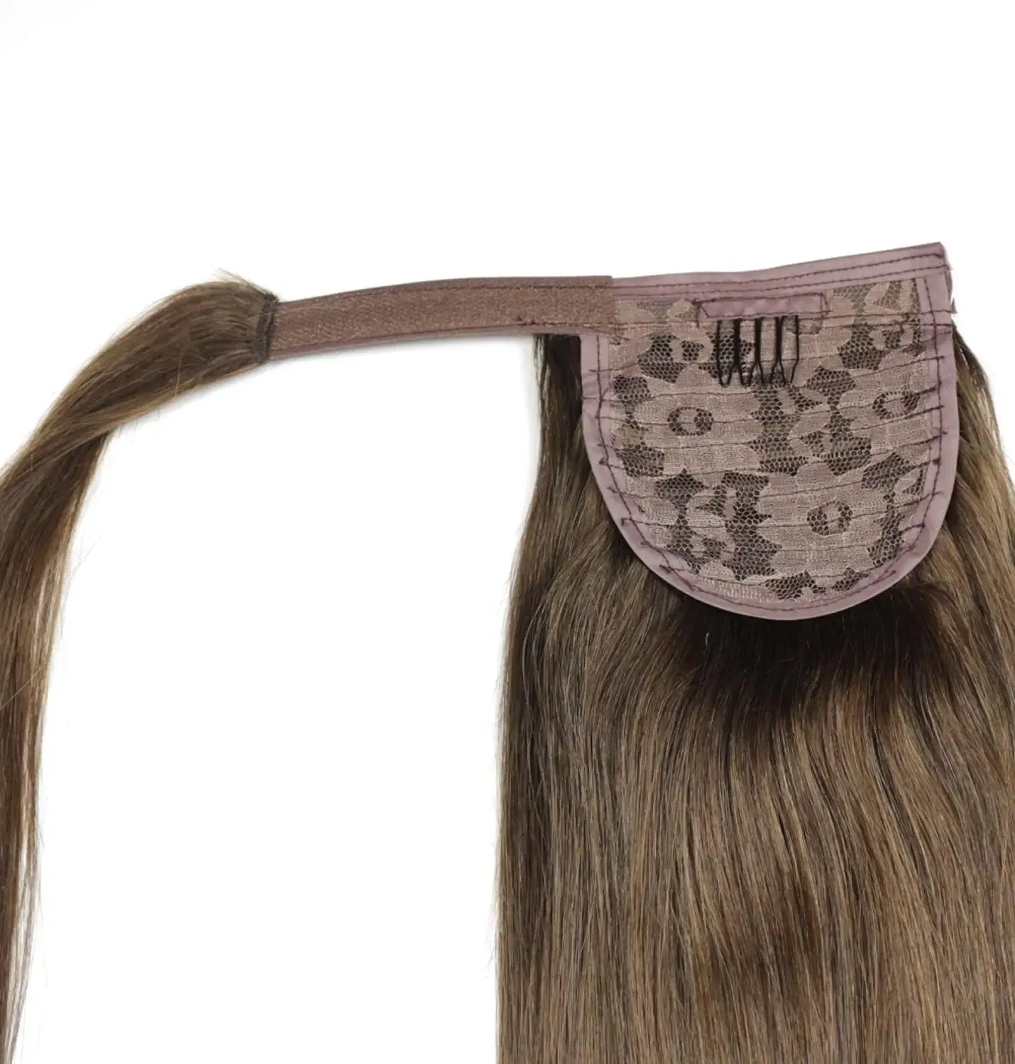 Color: P18/613, Life Span: 6 Months With Proper Care, Stretched Length: 20inches, Longest Hair Proportion: 35%-45% - ZZHAIR 100% Human Hair Extensions 16"-28" Machine Made Remy Magic Wrap Around Ponytail 60g-120g Clip In Horsetail Stragiht