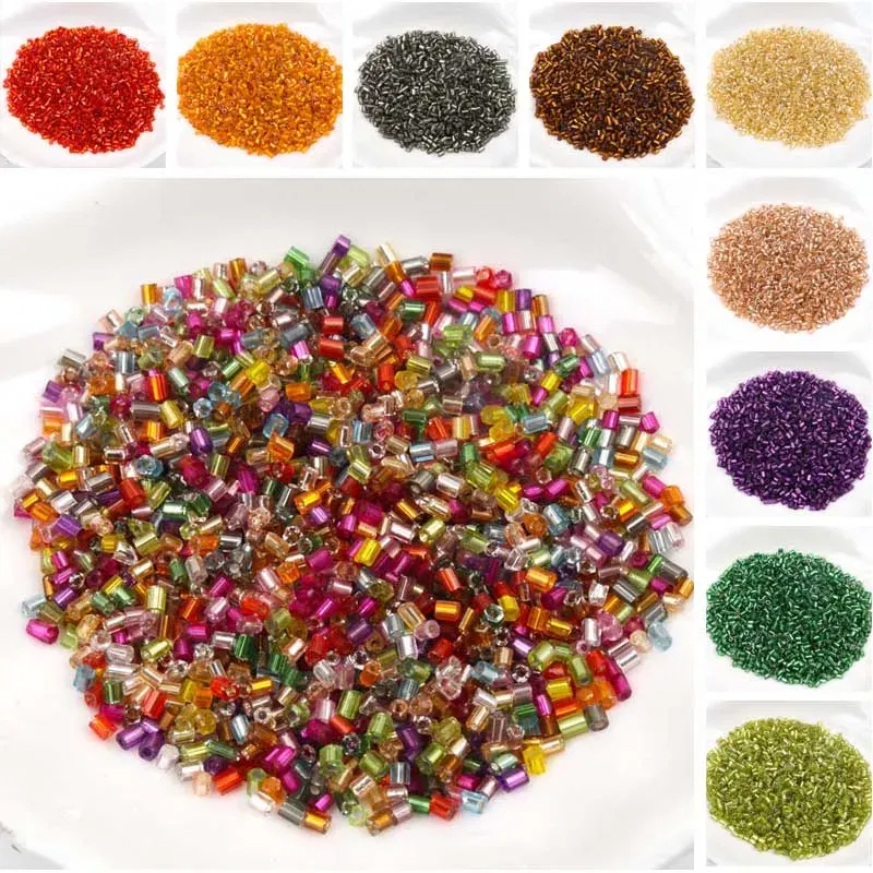 Color: PURPLE, Item Diameter: 3mm - Gold and Silver Color 2mm 3mm 4mm Crystal Glass Spacer beads,Czech Seed Beads For Jewelry Handmade DIY BLUV03X