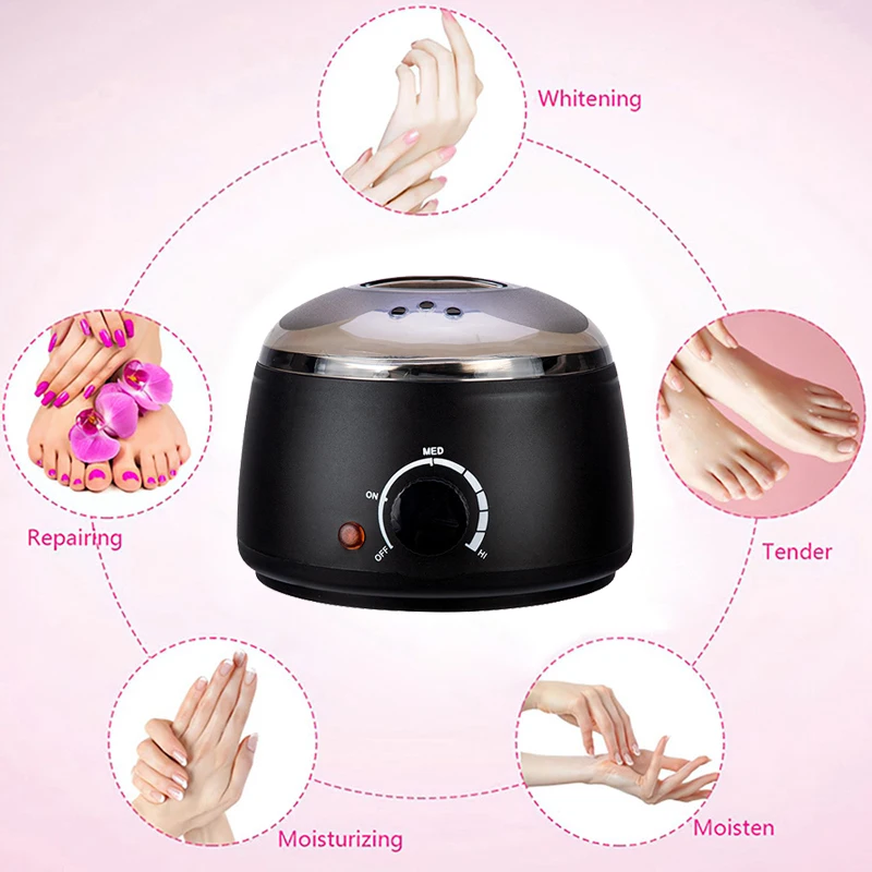 Color: Silver - 200ml Wax Heater Hard Wax Bean Heating Wax Machine Hair Removal Paraffin Heater Depilatory Epilator Wax-melt Pot For Wax Bean