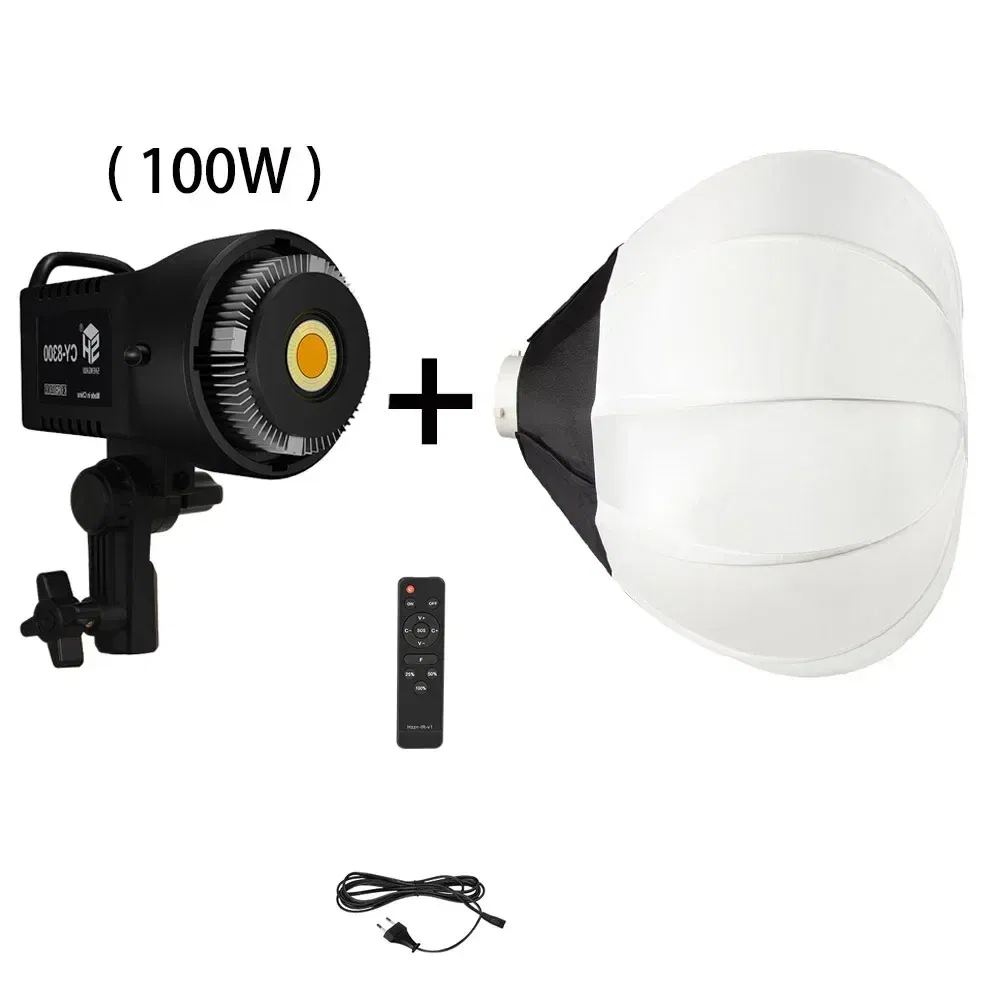Color: Yellow, Ships From: brazil - 100W Photography LED Video Light  Daylight-Balanced Sun Lamp for Portrait Flash Studio Accessories Youtube Live