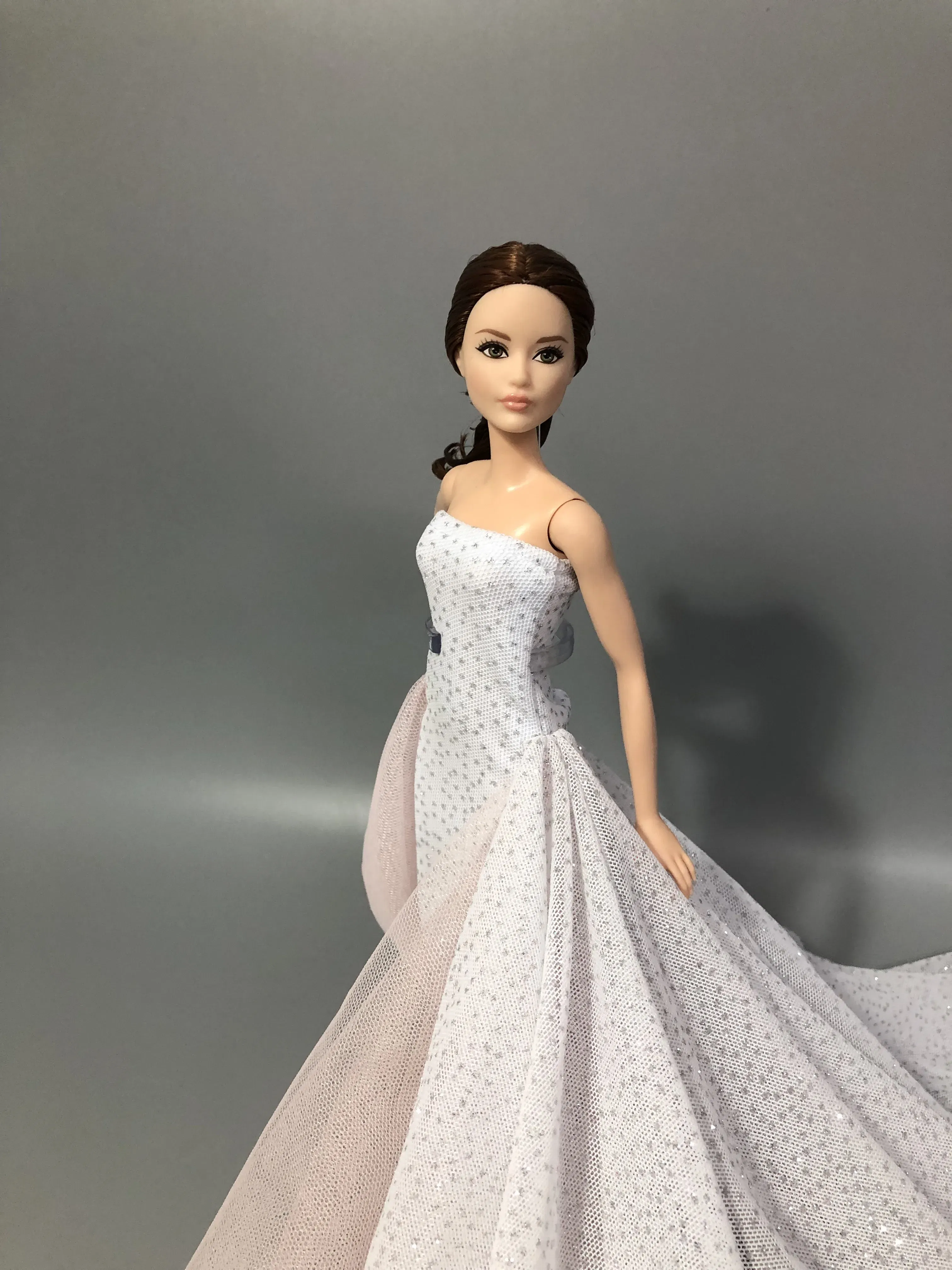 Color: VIOLET - for bride dress for barbie clothes 30 cm dresses gowns doll party dress clothing accessories outfit princess costume wedding