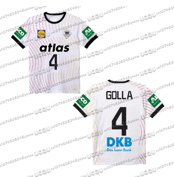 Color: Orange, Size: 3XS - 2025 German New Dhb Handball Jersey T-Shirt Quick Drying Breathable Sportswear Short Sleeved Men&kids Outdoor Fitness Casual Top