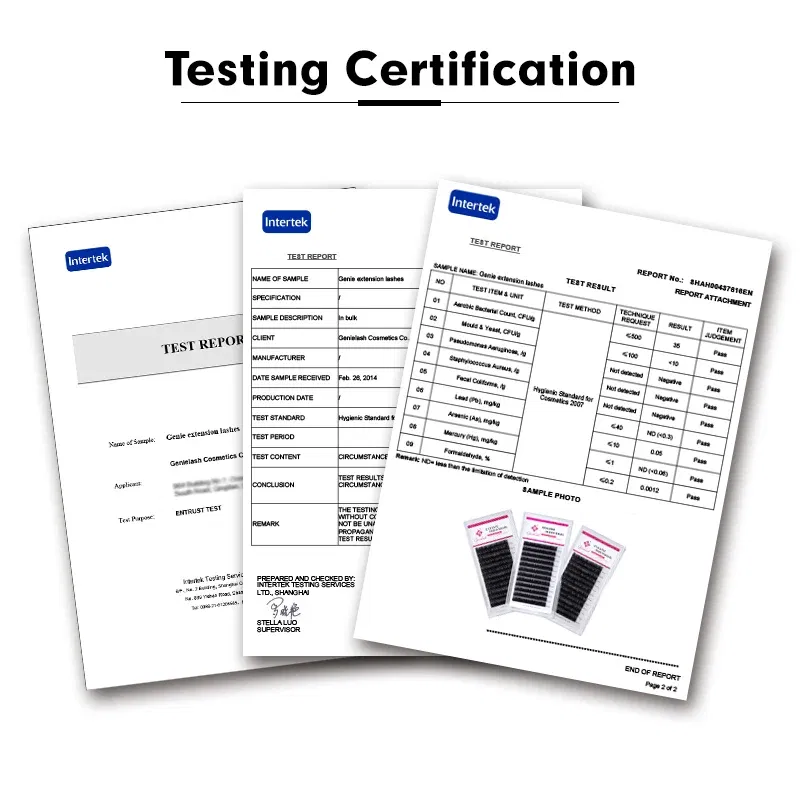 Curl: D, Thickness: 0.05mm, Length: 14mm - Genie 20pcs/lot All Sizes Mink individual lash Extensions hybrid set volume eyelash extensions mega volume individual eyelashes